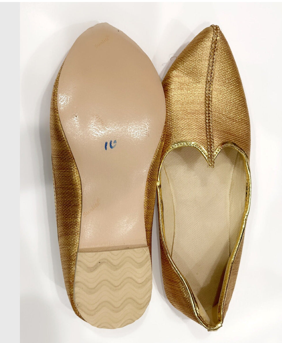 Handmade Indian Wedding Mens Shoes Jutiya Elegant looking for Men size 10 Instock|Mens Jutiya| Ready to ship from NC