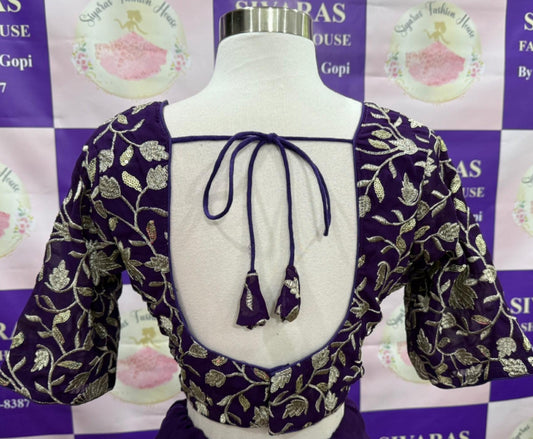 Elegant fully stitched Putple Georgette Lehanga Choli USAsize 42 with sequence work with matching dupatta for wedding ready to ship USA