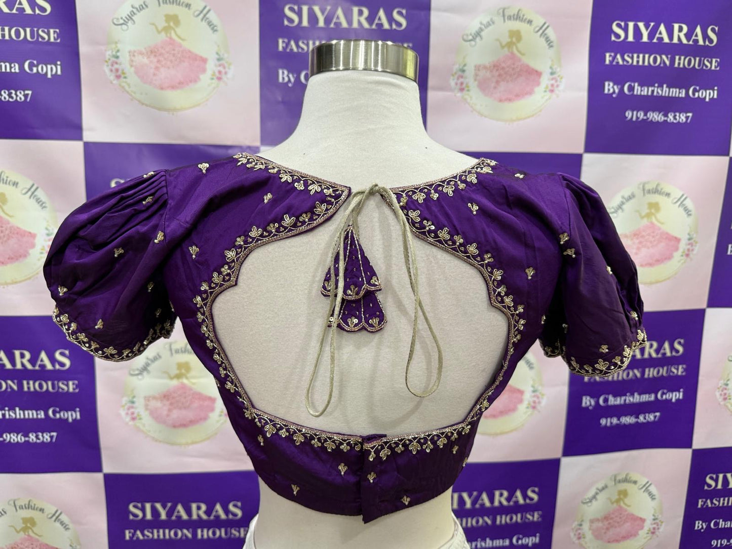 Gorgeous Customized Tissue Half Sarees with Maggam work/Hand work blouse for Teens/Adults. Available in size 34 to 38