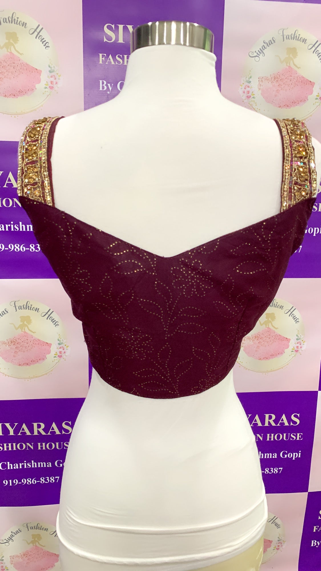 Beautiful Georgette Ready to Wear saree which has a waistband with closure and comes with stitched blouse