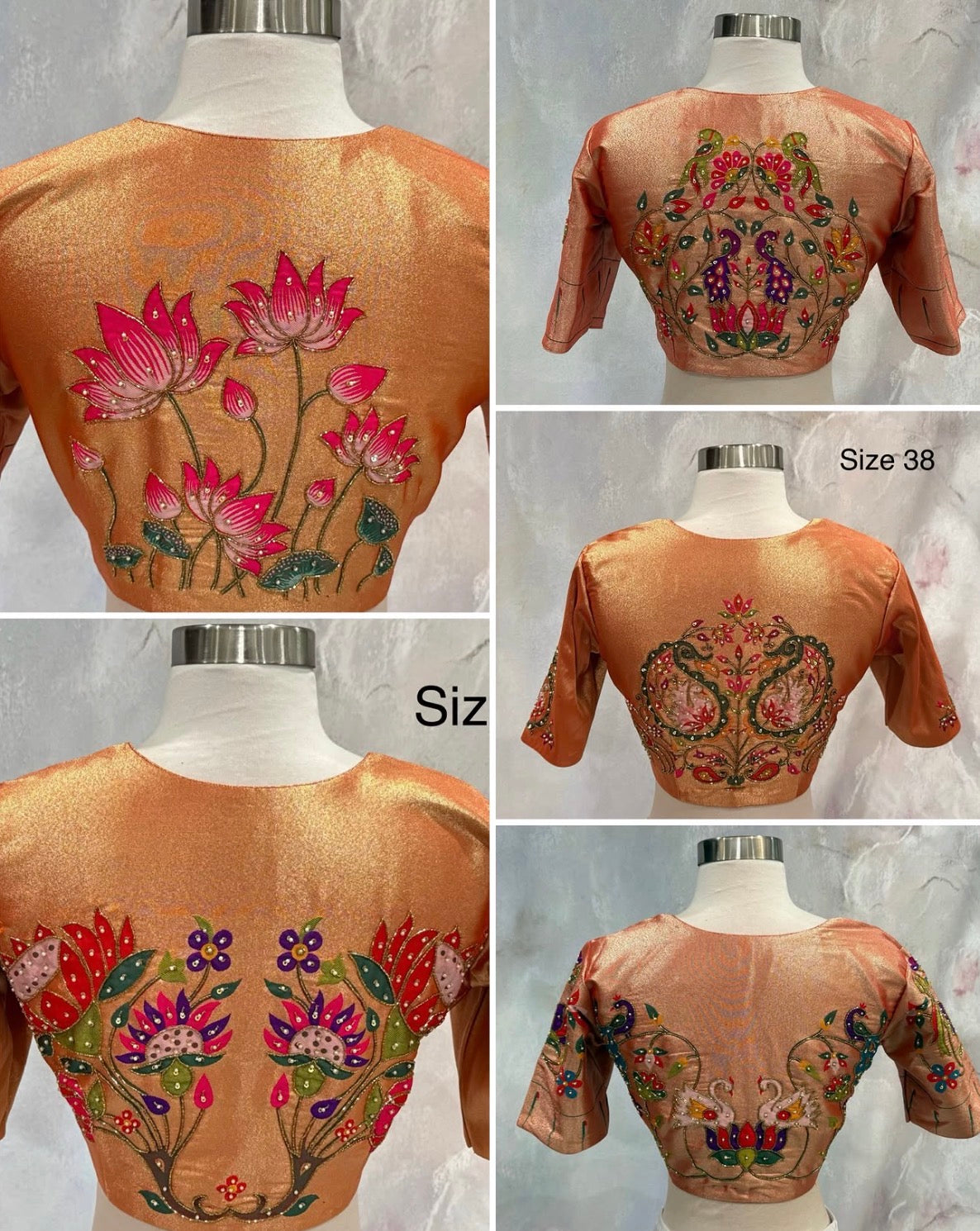 🌸 Paithani Stitched Blouse with Beautiful Hand Work / Maggam Work 🌸✨
Elevate your saree look with these elegant and timeless Paithani blouses 💖 Featuring intricate floral handwork, vibrant detailing, and exquisite Maggam craftsmanship! 🌺🪡✨
👗 Size:40