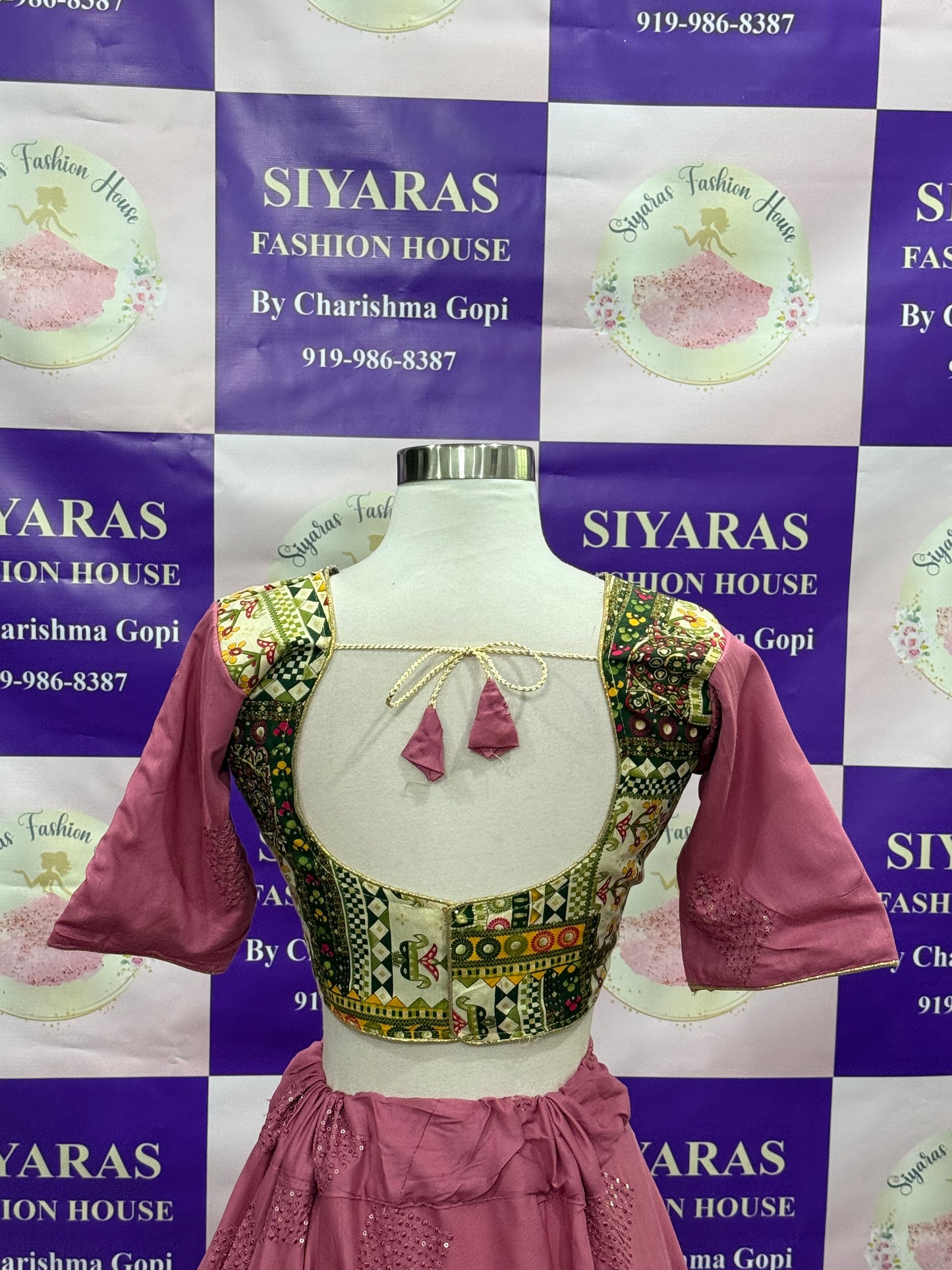 Elegant rayon cotton Chaniya Choli in pastel colors with print and sequence work size 38 ready to ship budget friendly