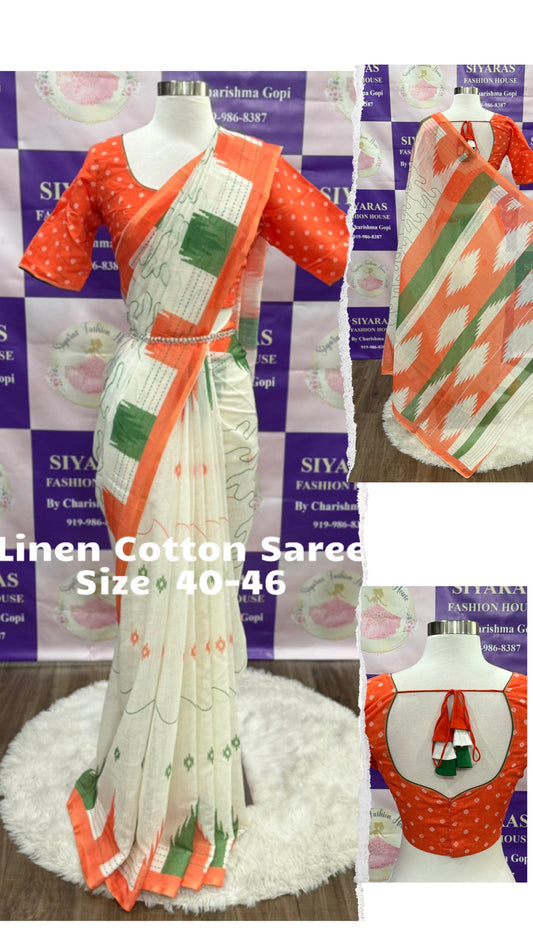 Beautiful Tri color Saree Independence day special ready to ship ASAP from NC , Tiranga saree with blouse