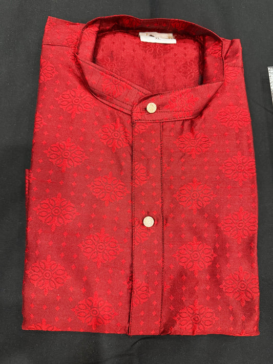 Lovely Embossed design Mens Kurta perfect for festival, wedding wear. Available in size 36,38,40,42,44