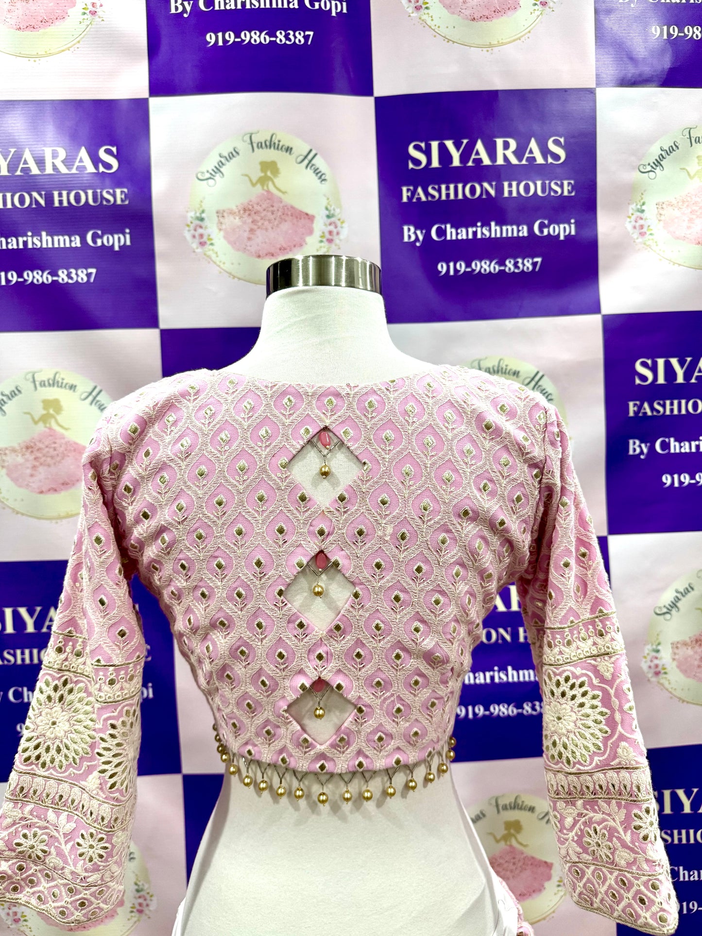 Beautiful exclusive wedding/ Party wear collection of our Customized Chikankari lehengas stitched for queens. Available in size 38 upto 42