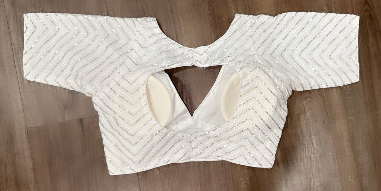 Beautiful sequence Partywear blouse available for size 36 / 38