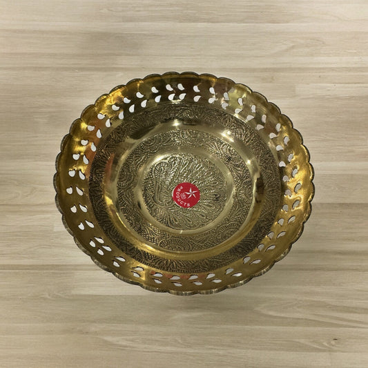 Elegant Brass Bowl - Perfect for Indian Functions & Festivals - 7.5 Inch Wide simple return gift Indian functions