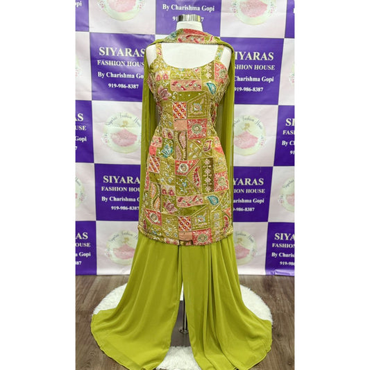 Beautiful 3 piece Palazzo suit set. Available in size 40 ( Large )