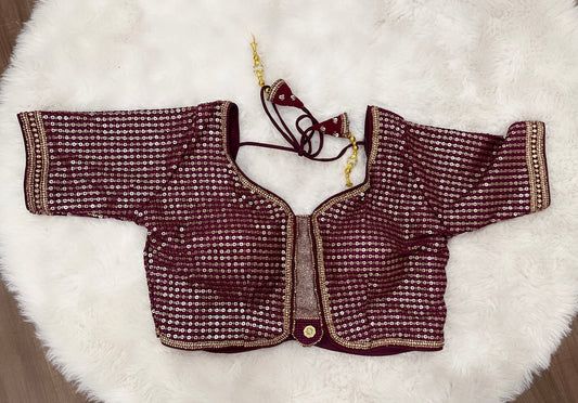 😍 Beautiful sequins designer party wear blouse. Available in size 38