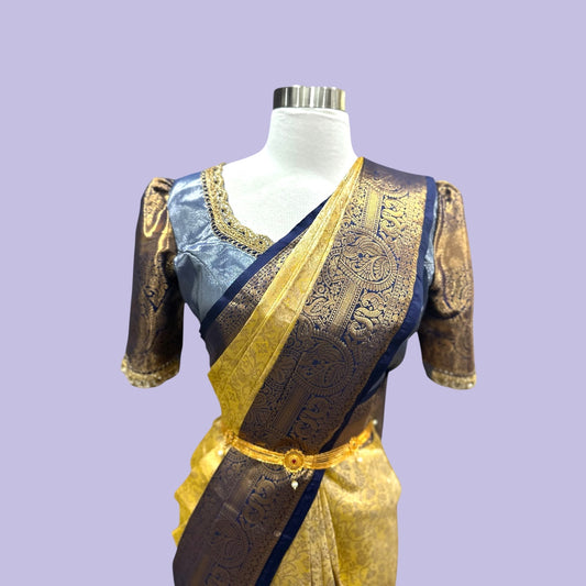 Festive and Wedding collection!!
Make every moment special with this gorgeous soft Kanchi pattu saree with exquisite detailed designer Maggam work. 🌷💃 Size 38-42