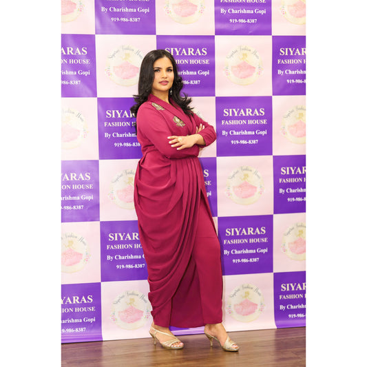 IndoWestern cord set
This outfit is Effortless and classy attire and easy to carry. Available in size 36,38&40.