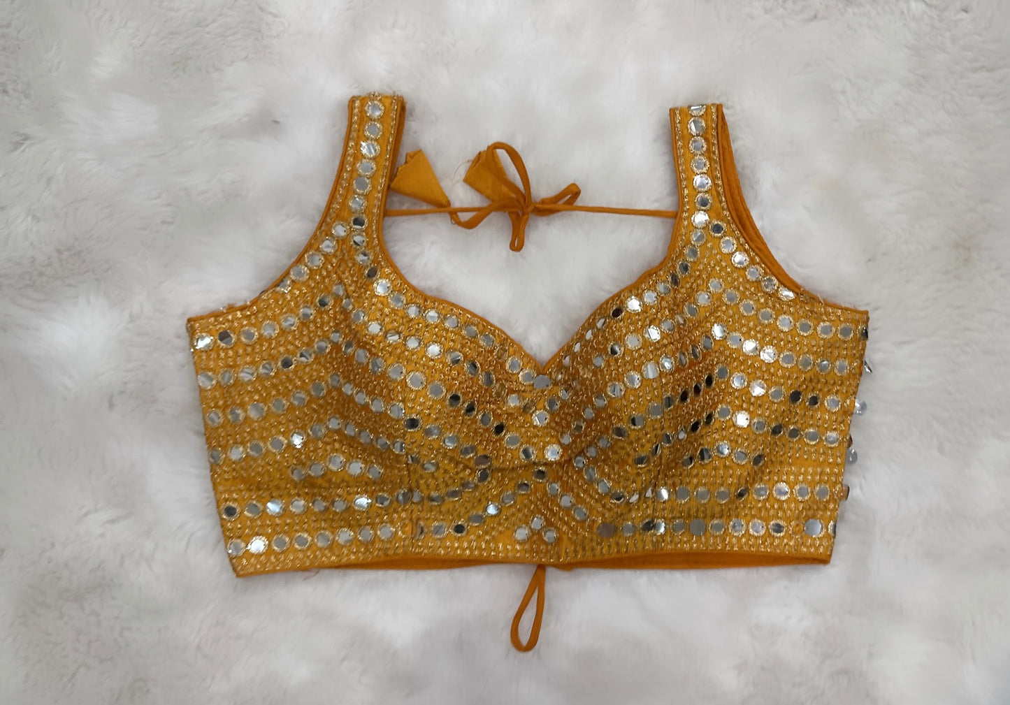 Lovely Gotta foil mirror work croptop /blouse. Hands can be attached. Size 36 and 38 is available