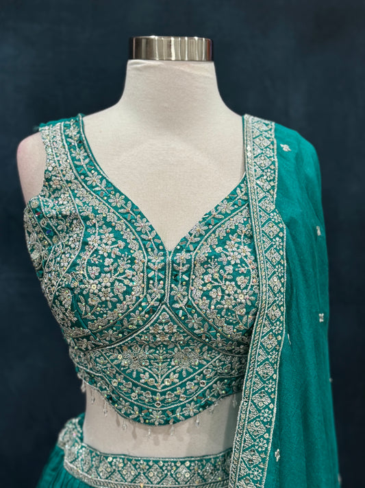 Beautiful heavy party wear Lehenga perfect for any event. Available size is 36 to 38