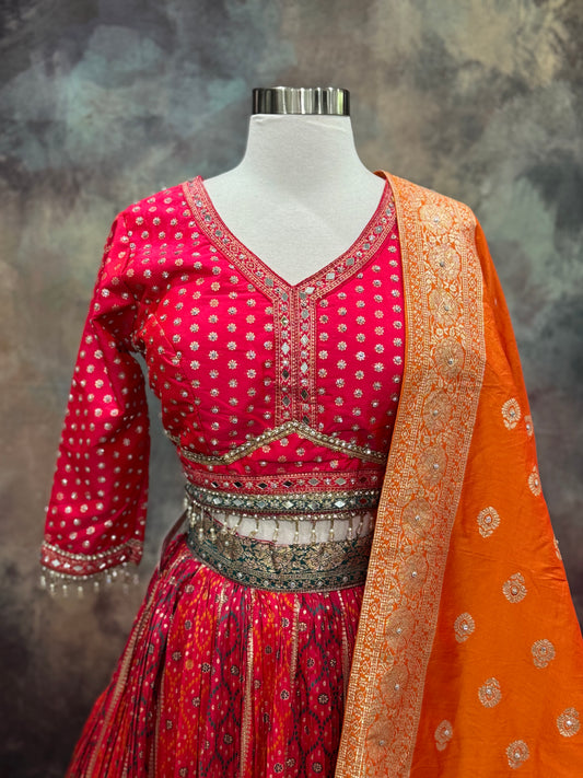 Beautiful PartyWear Lehenga. Perfect for festival and wedding occasions. Available in size 38