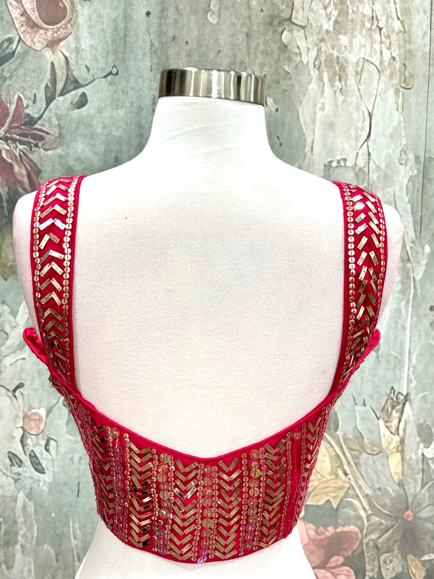 Stunning fuchsia pink sequin lehanga Designed to dazzle, styled to slay. Perfect for weddings, sangeet & Grand celebrations. Available in size 40