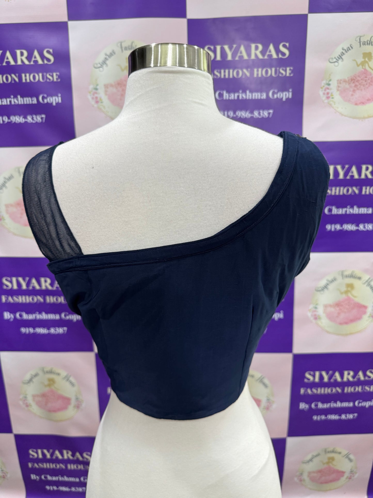 Beautiful blue color Ready2Wear One-Min Saree in Size 38 – Effortless Elegance in Just One Minute