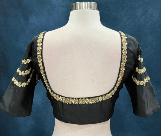 Beautiful Work blouse in black color. Available in size 38 to 40.