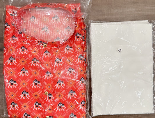 Elegant sequin Jabla silk Mens Kurta pyjama sets fully stitched size 38,40, 44 inch