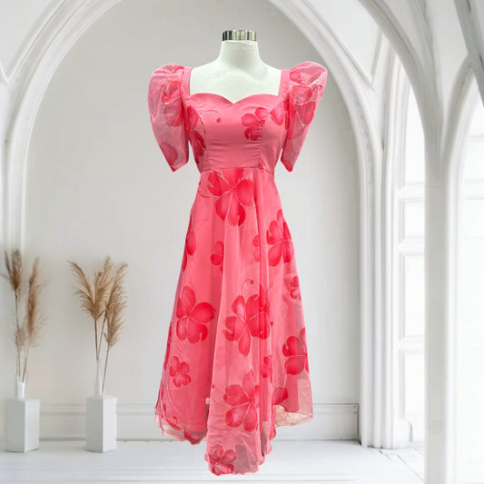 Customized Organza summer frocks.
Soft pastels, floral dreams. Available in size 34