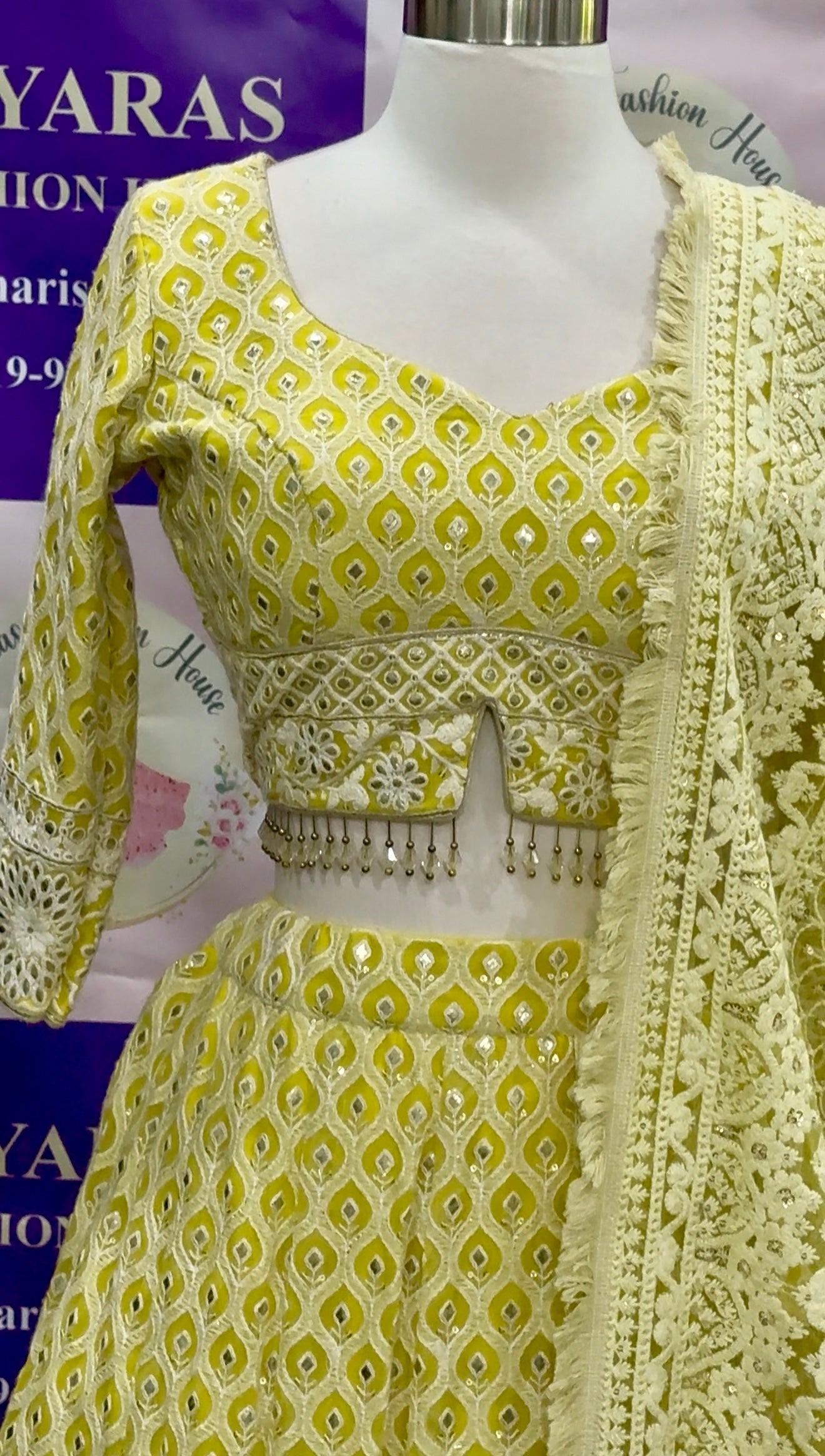 Gorgeous chikankari lehenga Perfect for brides and party queens who want to shine in timeless grace. Available in size 36 to 40