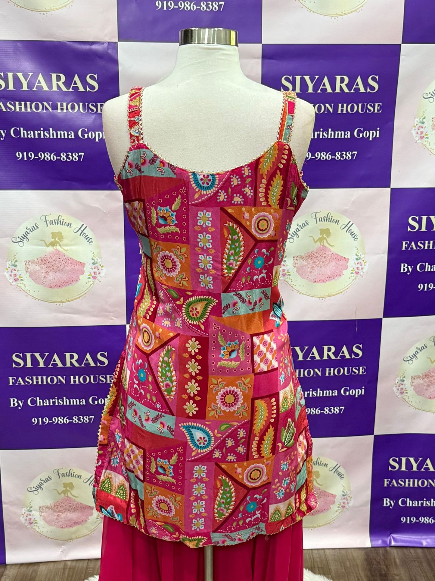 Beautiful 3 piece Palazzo suit set. Available in size 40 ( Large )