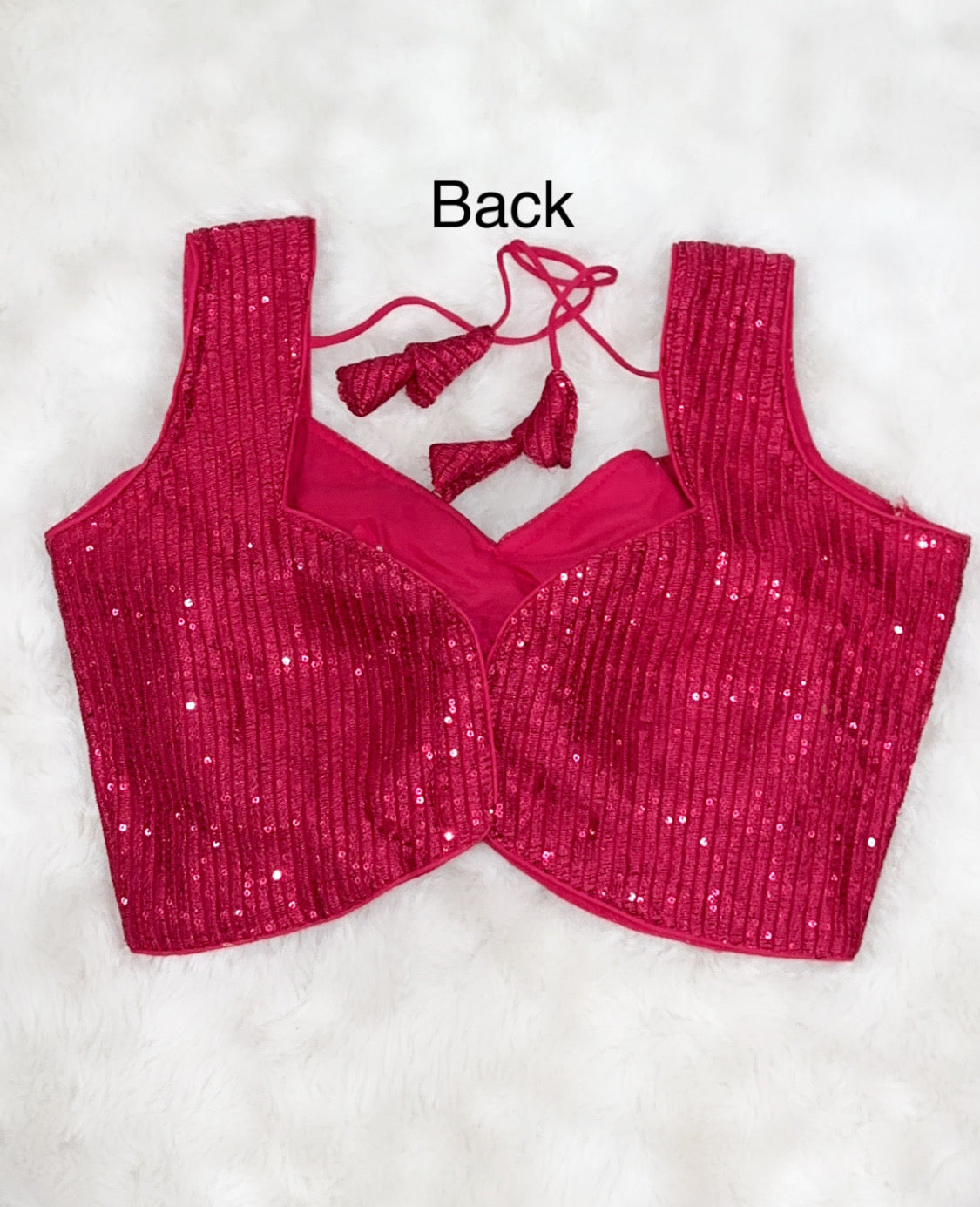 Pretty party wear sequin blouse in trendy design with tassels | saree blouse | trendy croptop ready to ship