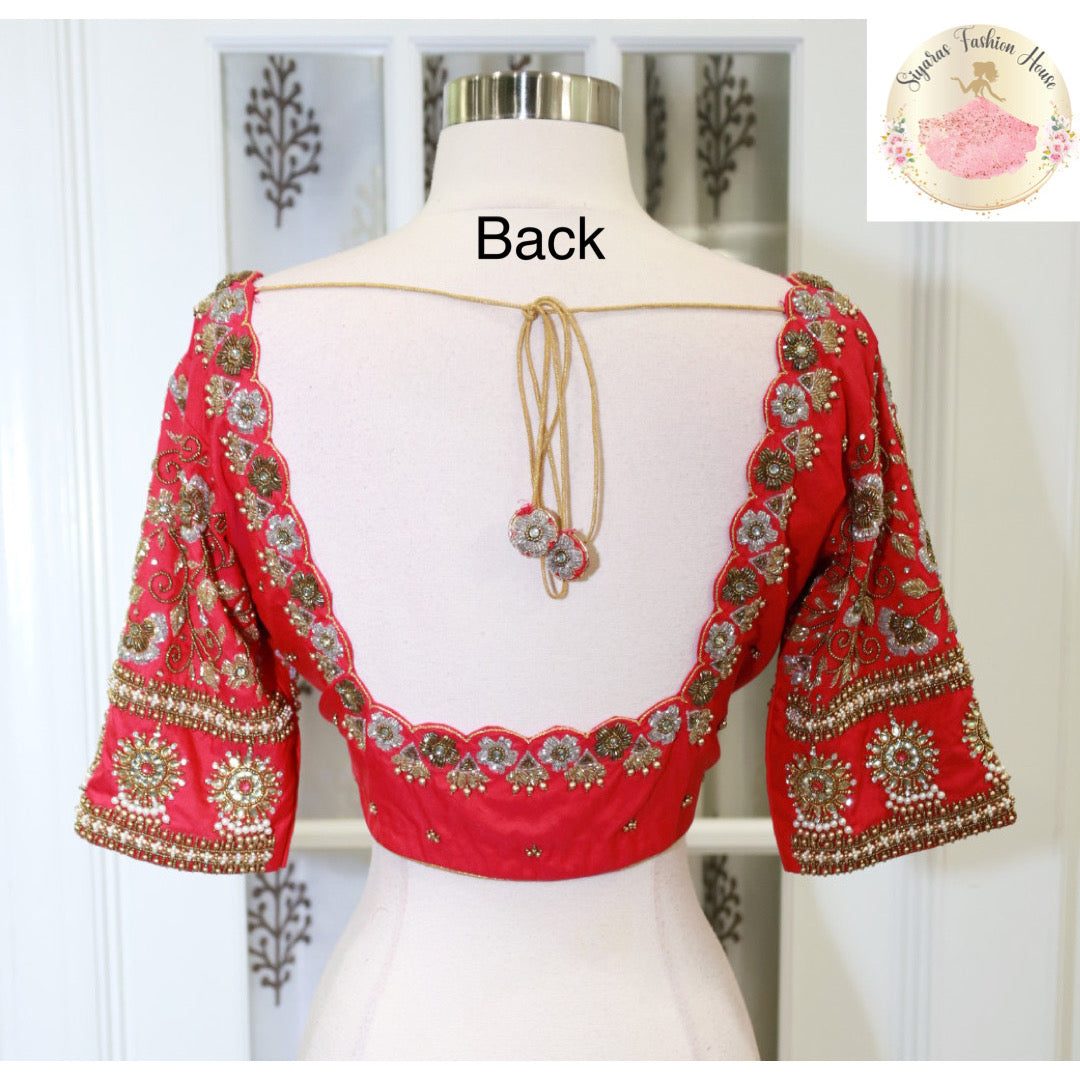 Wedding collection Banarasi saree with Maggam work Blouse