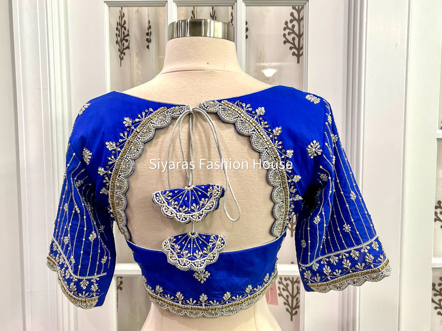 Elegant Maggam work Blouse Fully Stitched and Ready to ship