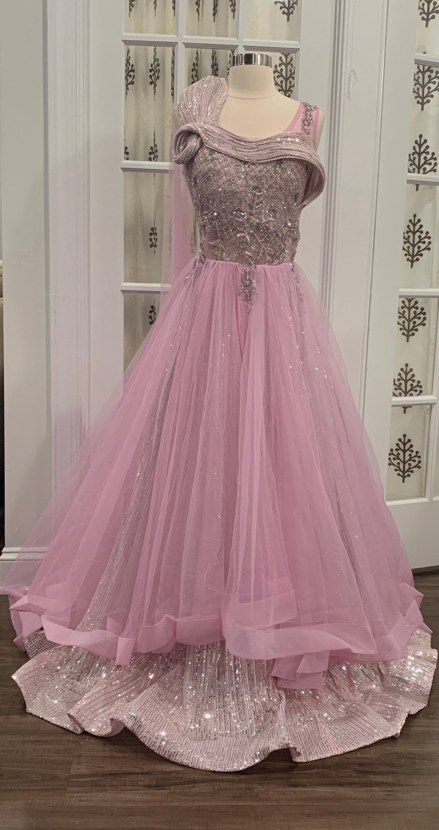 Heavy Wedding/ PartyWear Designer Evening Gown
