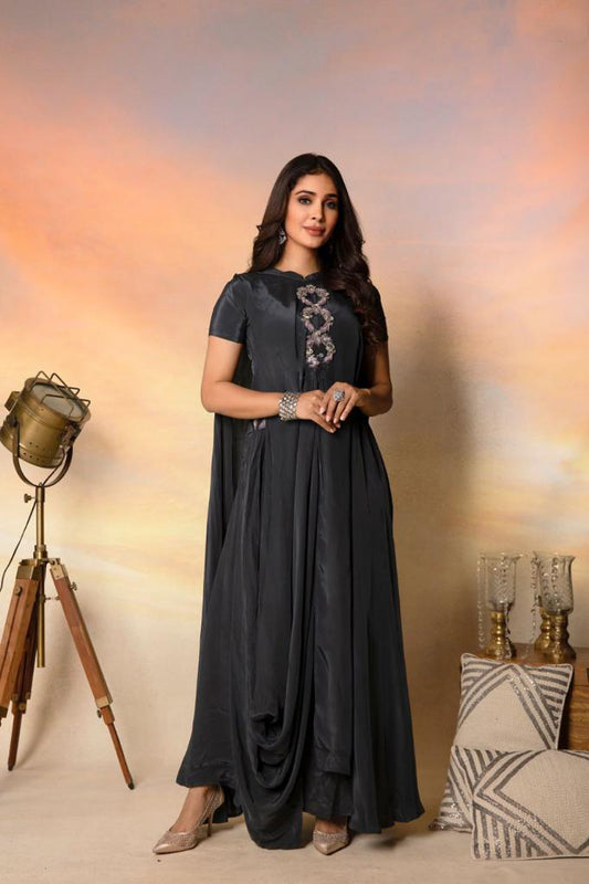 Designer Silk Gown  Party Wear
