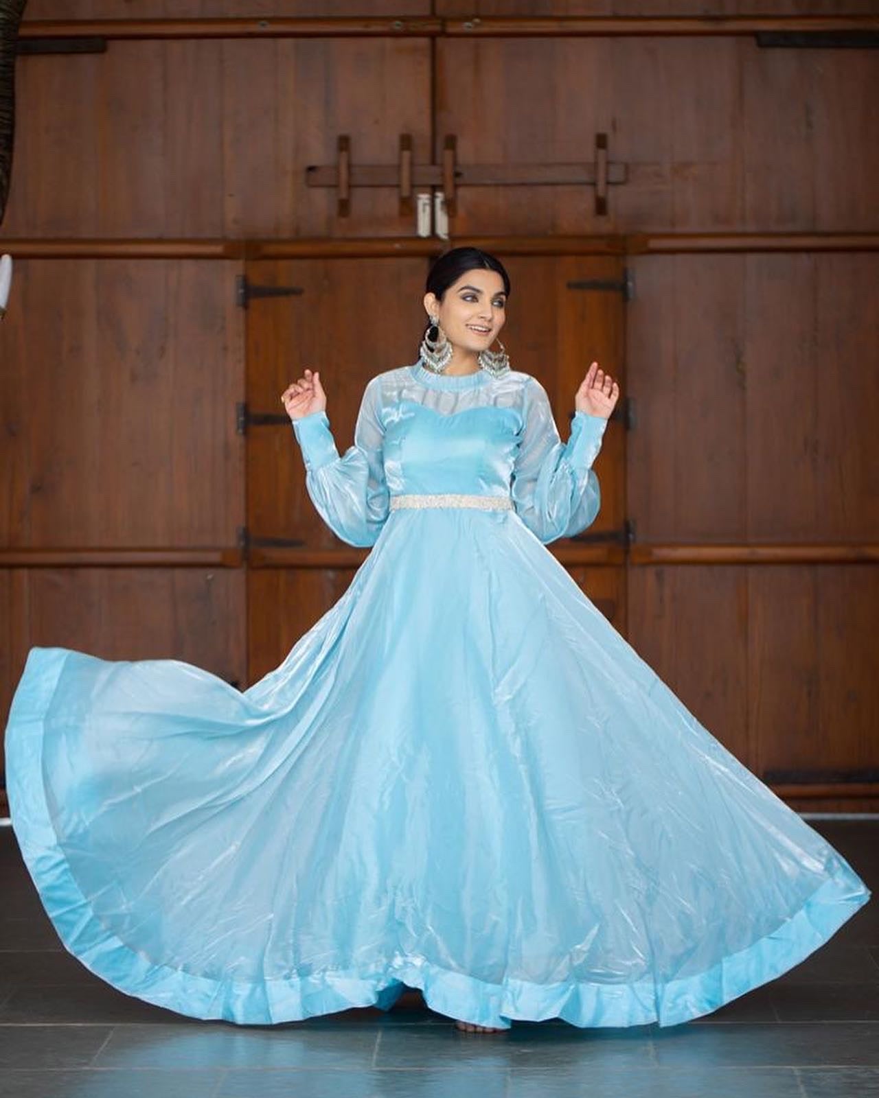 Jimi Silk Long Partywear Dress Ready to Ship from NC, DIWALI