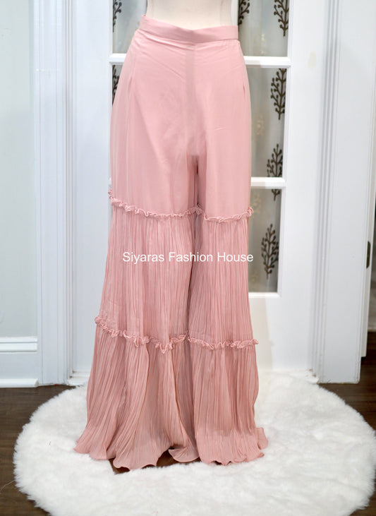 ❤️Beautiful Beige color Chikankari work Sharara Set❤️