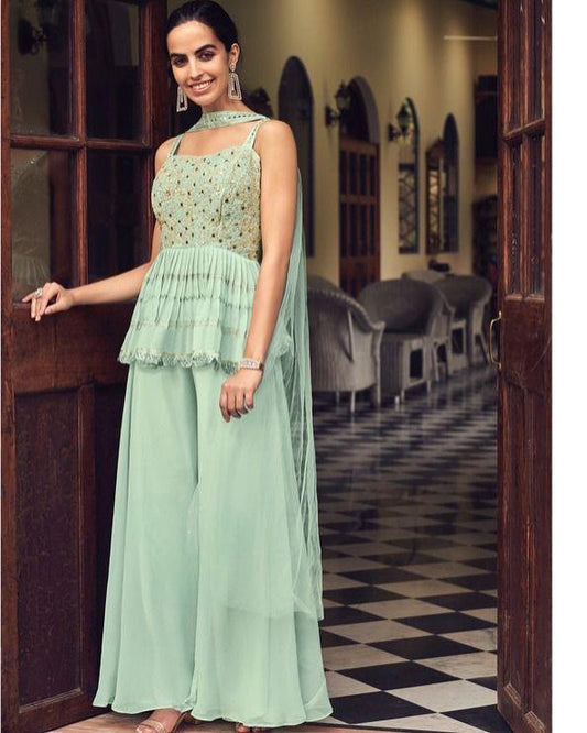 Viscose Georgette Sharara Set for Teens /Adults size 36