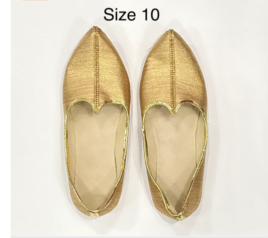 Handmade Indian Wedding Mens  Shoes Jutiya Elegant looking for Men size 10 Instock|Mens Jutiya|  Ready to ship from NC
