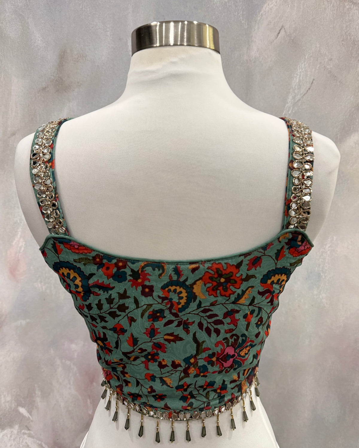 Beautiful Partywear Lehenga available in size 44. It can be altered to your size if needed.