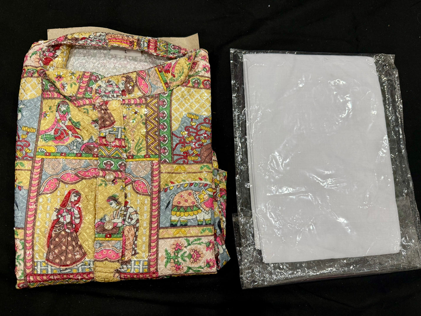 Mens sequence silk Raja rani Kurta Pyjama set traditional / Partywear dress wedding / reception size 36,38,40,42 and 44.