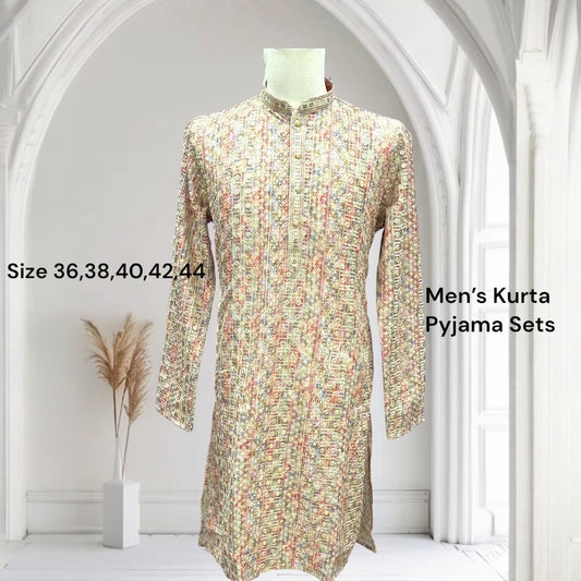 Step into elegance this festive season with our Men’s Kurta Pyjama Set 👌🪔. Size available in 36, 38,40,42,44