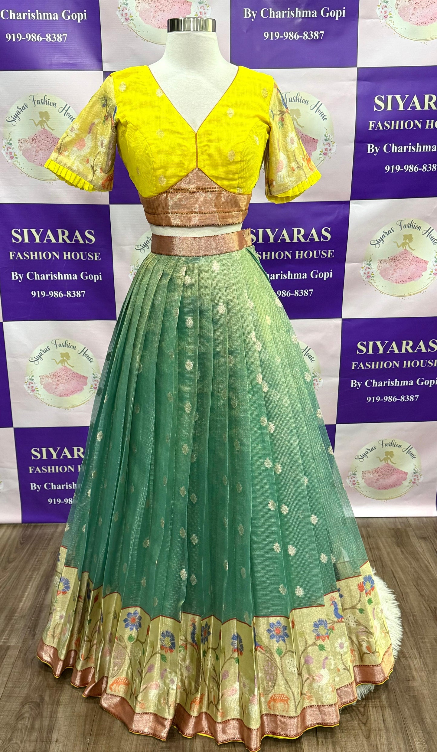 Presenting this elegant Zari Kota Half Saree crafted to perfection for teens & adults. Available in size 38 to 42. Size can be altered.