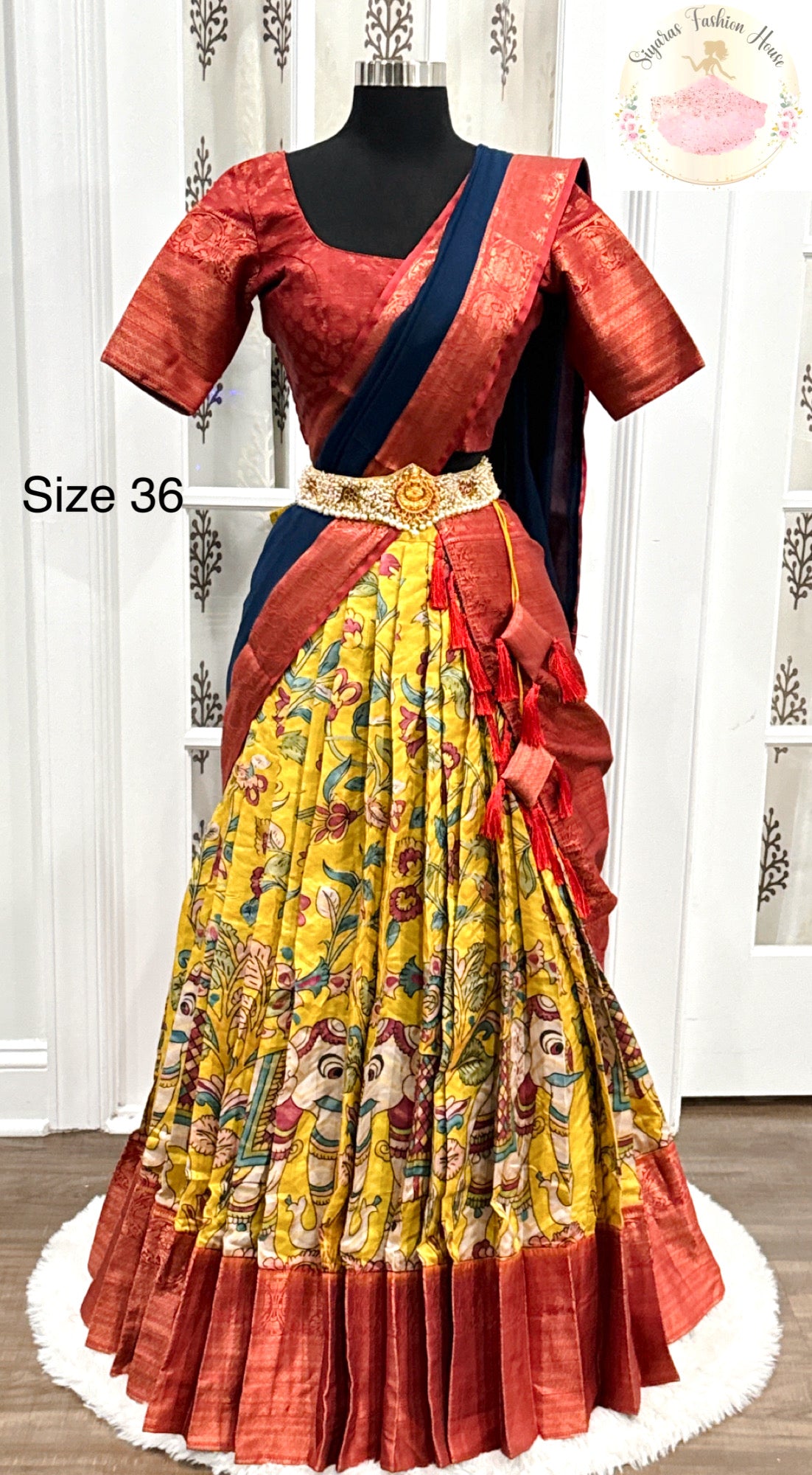 NarayanPet Pattu Half Saree Lehenga Choli