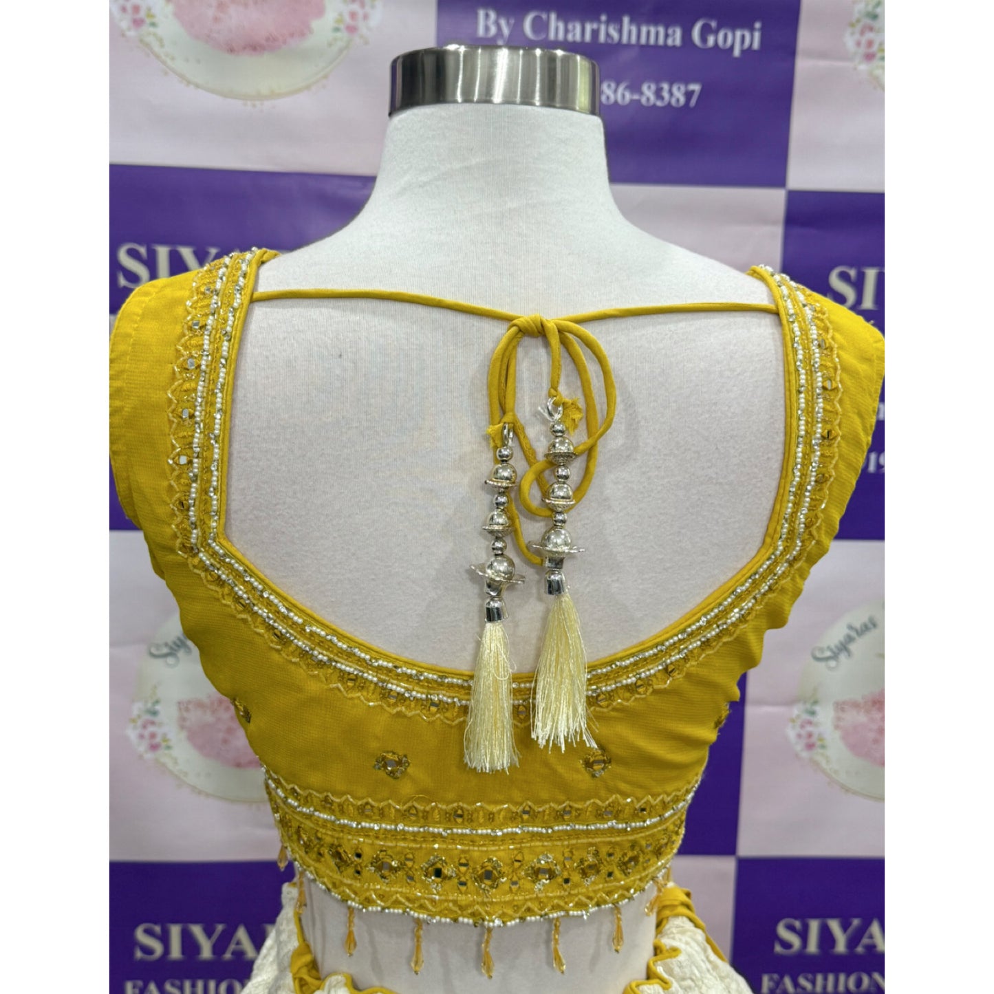 Gorgeous yellow chikankari Lehanga dual shade with  matching dupatta XL 42, weeding Partywear Dress Ready to ship  USA from NC