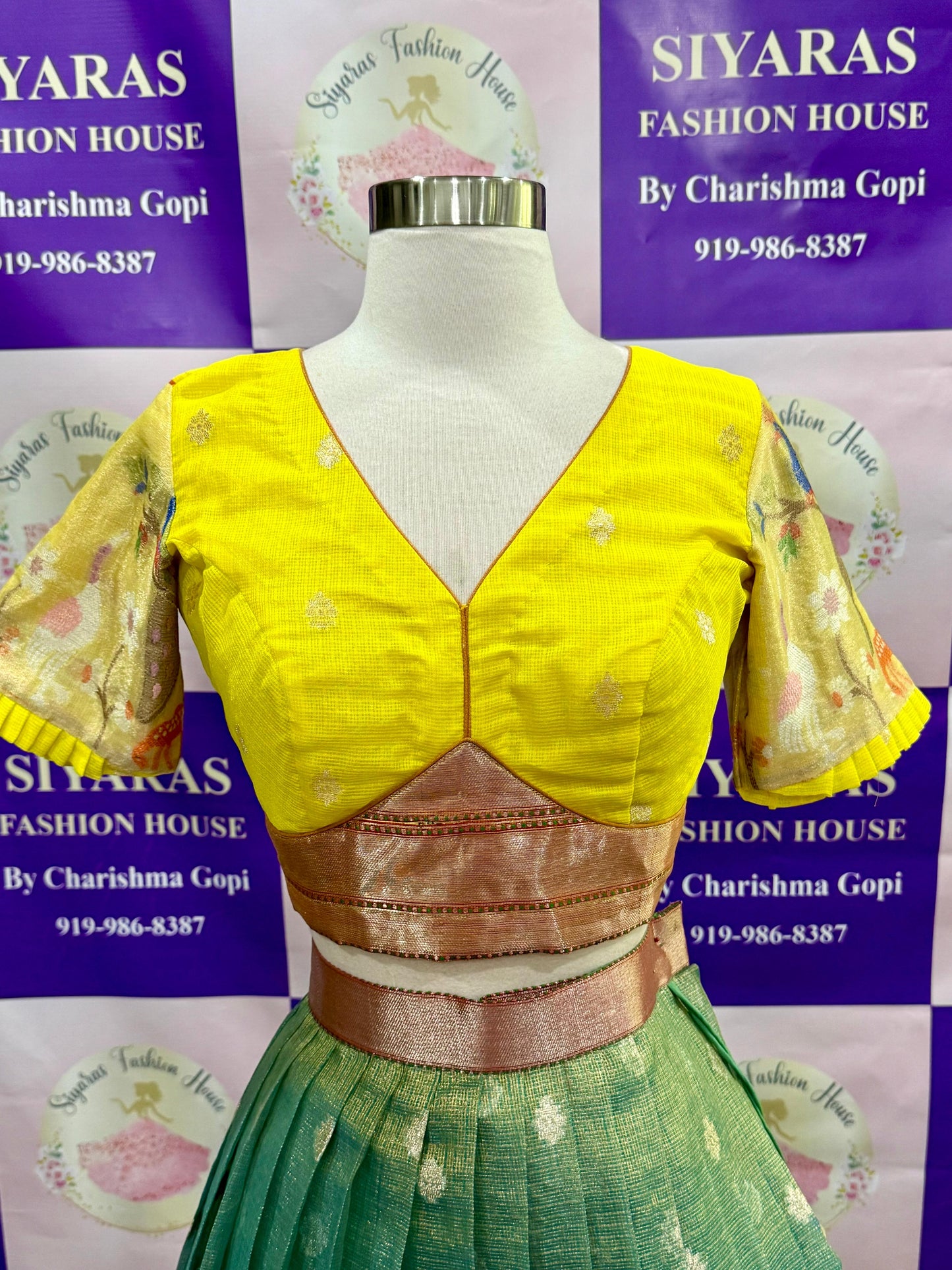 Presenting this elegant Zari Kota Half Saree crafted to perfection for teens & adults. Available in size 38 to 42. Size can be altered.