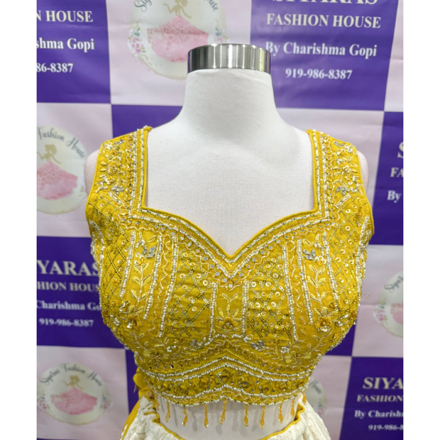 Gorgeous yellow chikankari Lehanga dual shade with  matching dupatta XL 42, weeding Partywear Dress Ready to ship  USA from NC