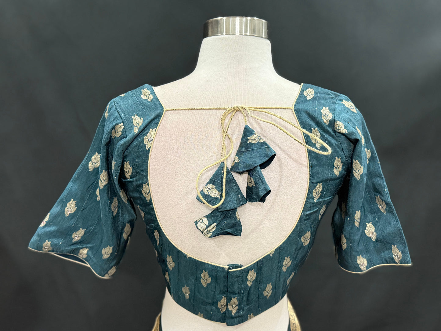 Stunning Kalamkari Silk Saree with stitched blouse size 40