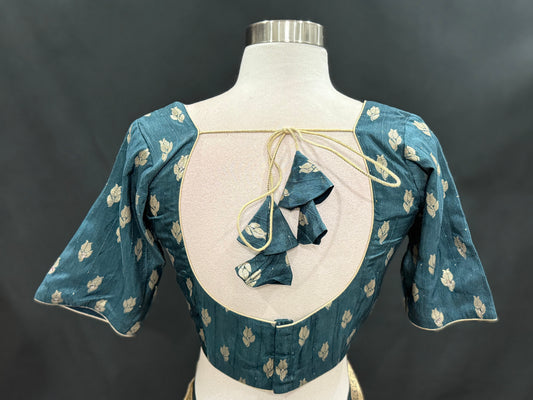 Stunning Kalamkari Silk Saree with stitched blouse size 40