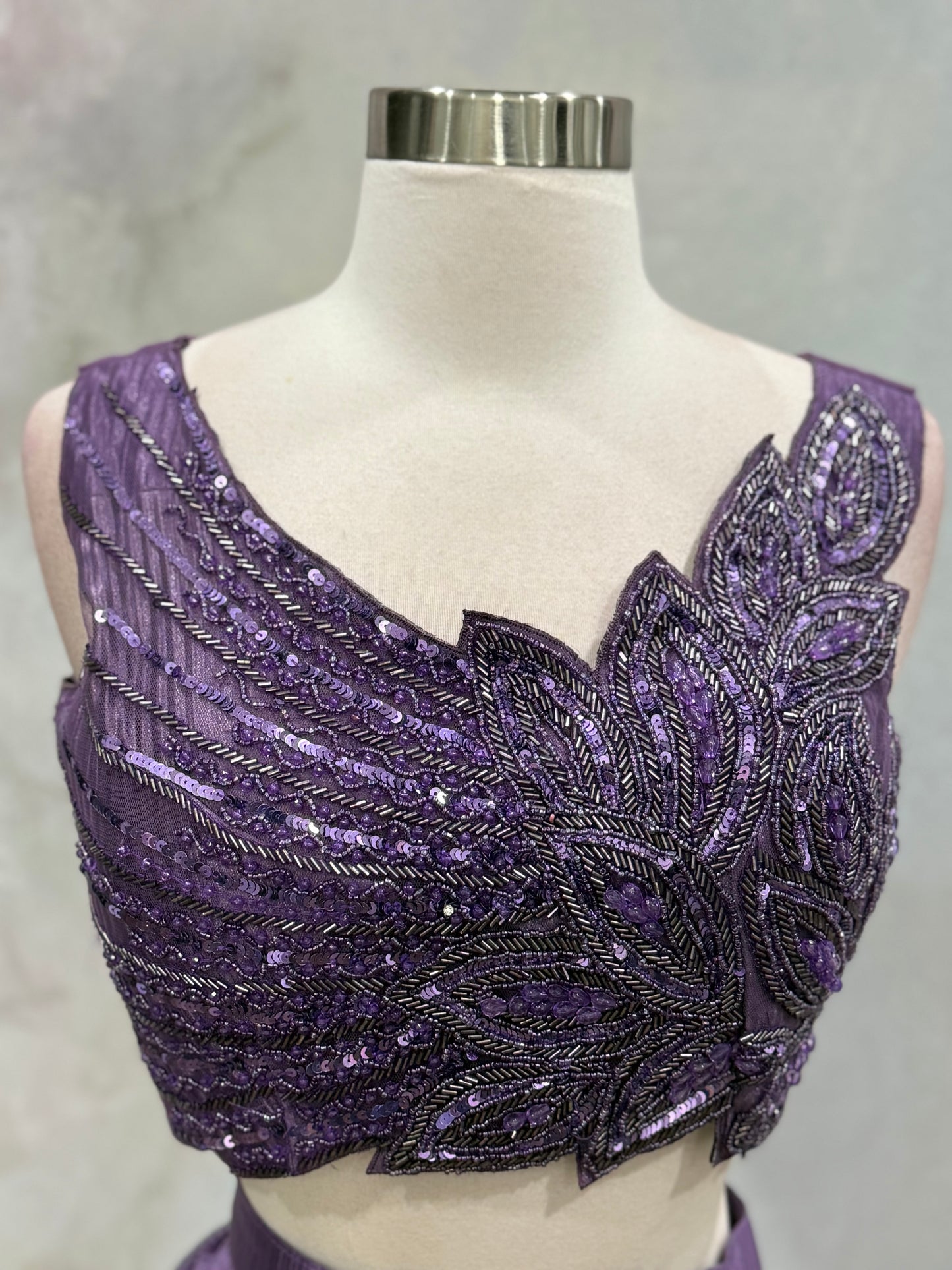 Gorgeous Partywear Ready to Wear Saree with Hand work designer blouse size 36 Ready to ship USA