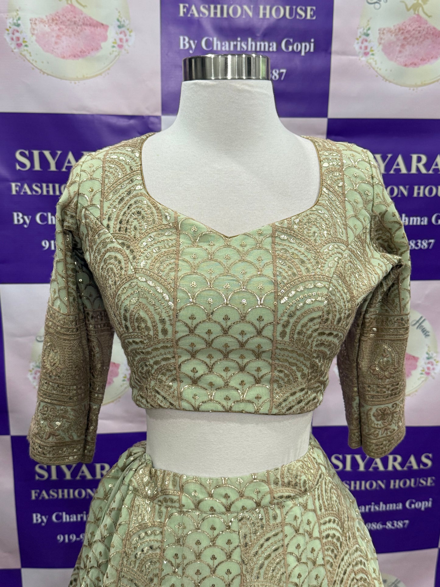 Gorgeous lehenga Perfect for brides and party queens who want to shine in timeless grace. Available in size 36 to 40
