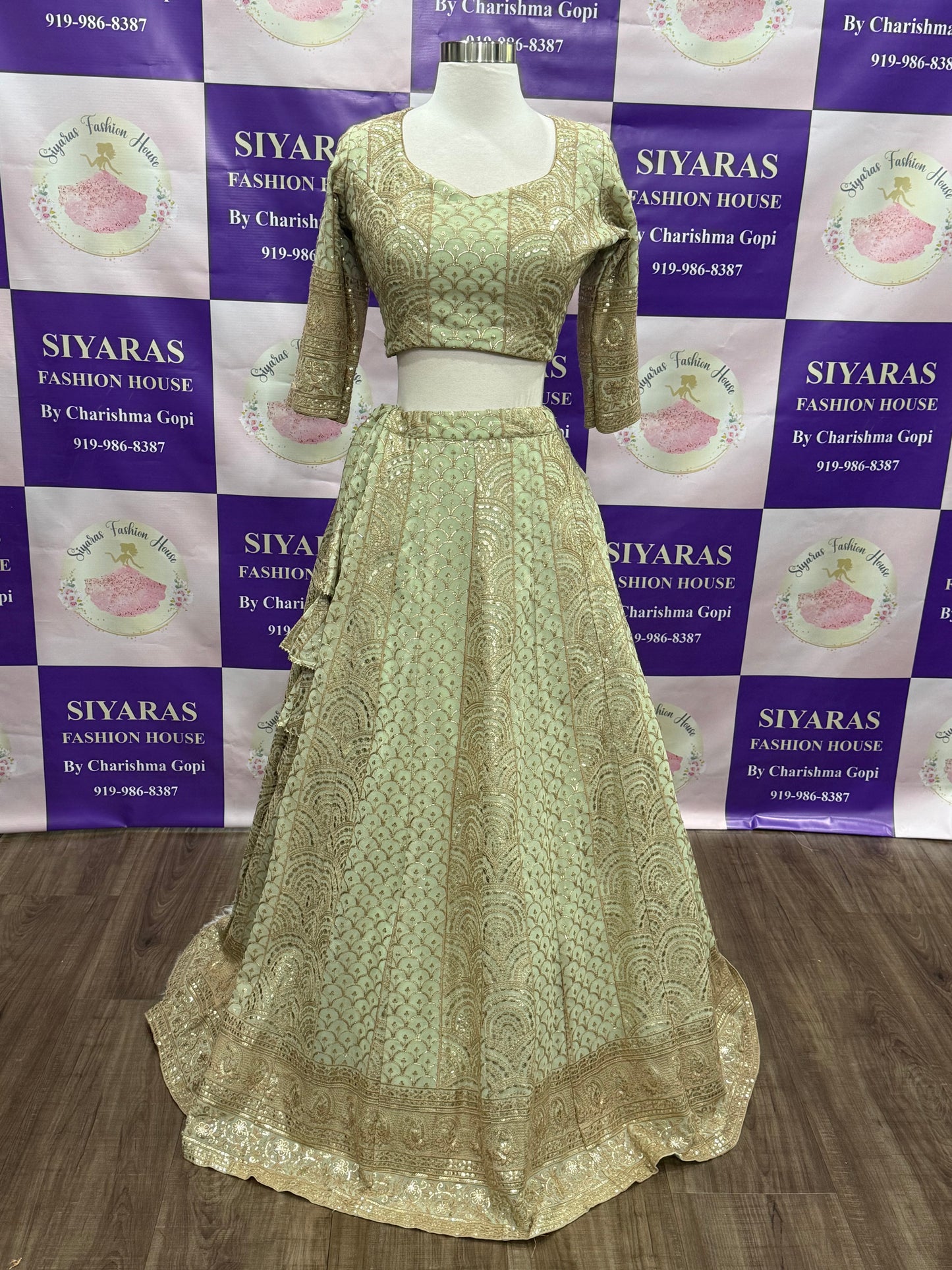 Gorgeous lehenga Perfect for brides and party queens who want to shine in timeless grace. Available in size 36 to 40