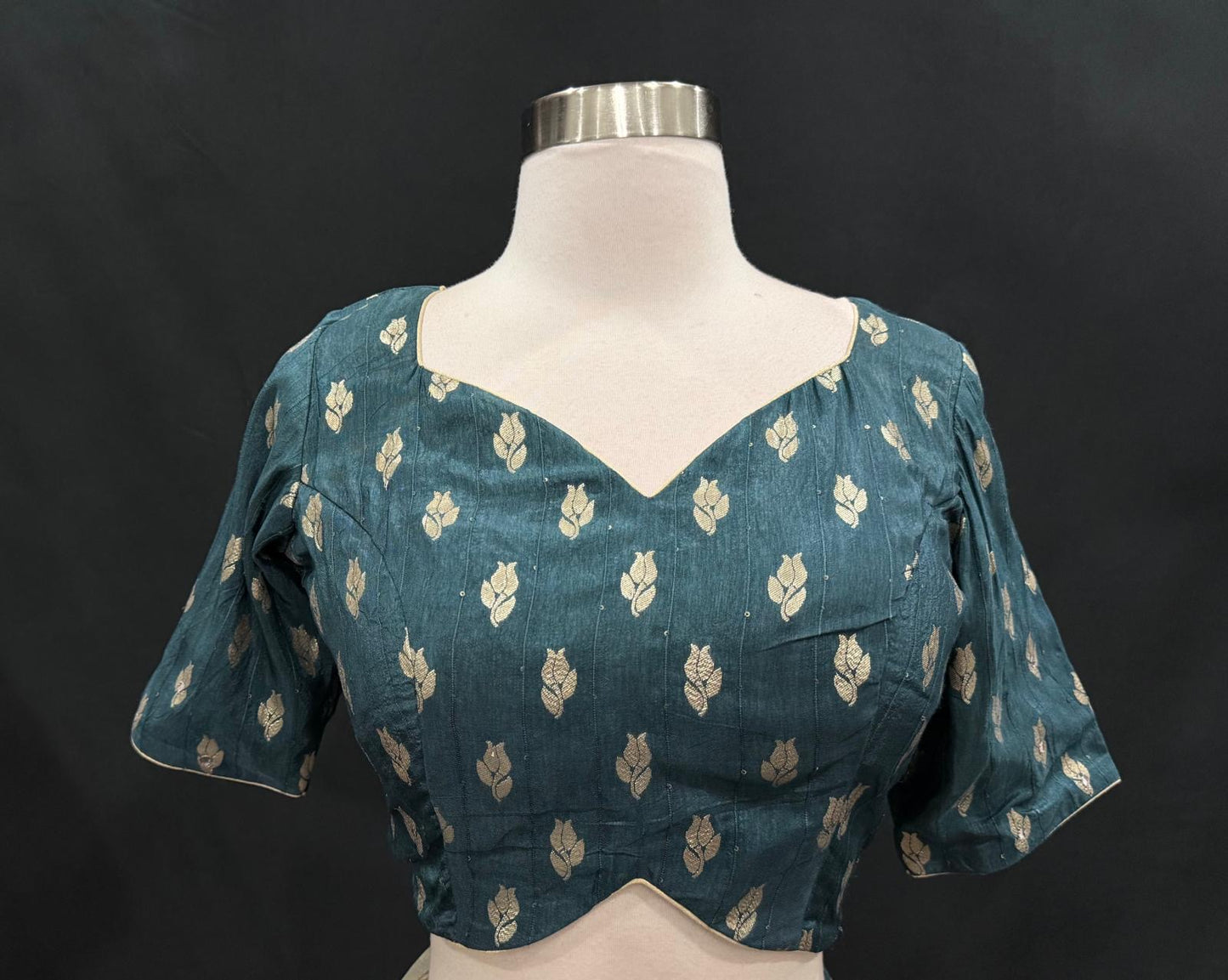 Stunning Kalamkari Silk Saree with stitched blouse size 40