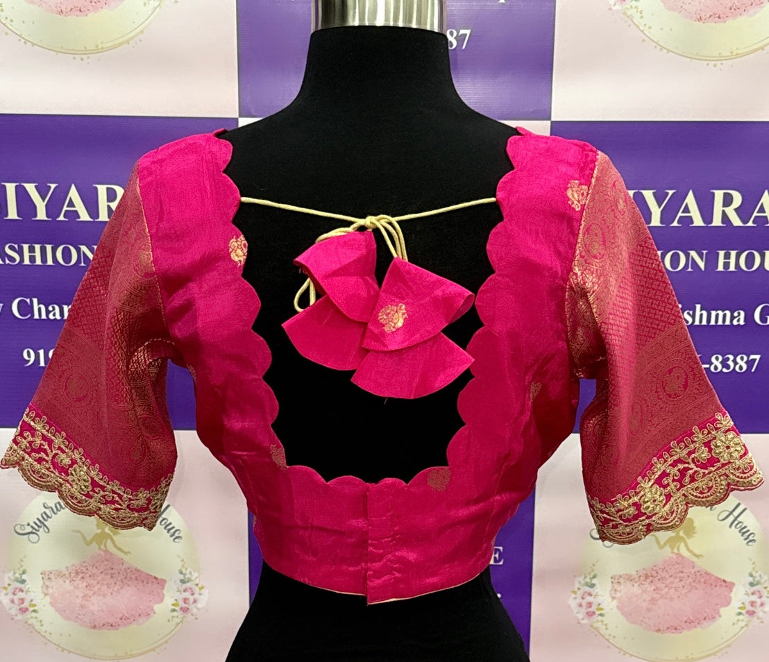Beautiful Banarasi Soft Silk half saree customized for any festival occasion ❤️.