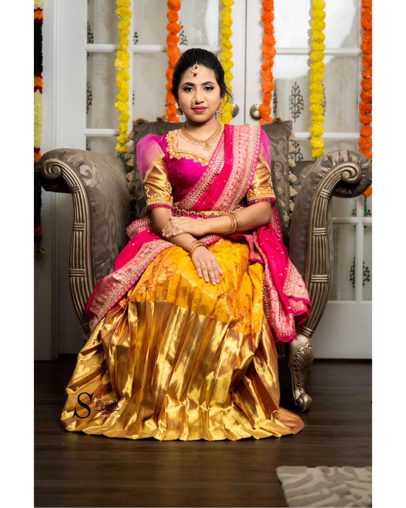 Beautiful Premium Pure Kanchi Pattu Lehenga/ half saree for half sare function/ wedding occasion. Fits size 34 to 38